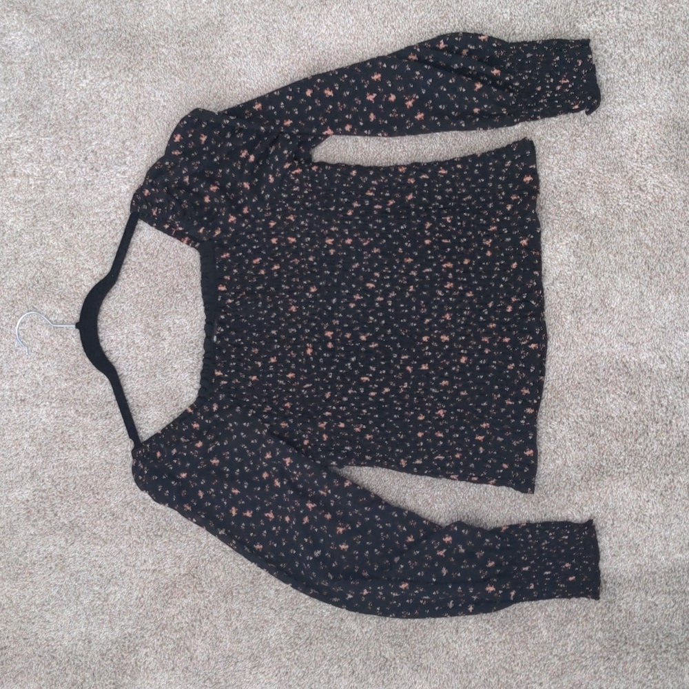 Romantic smocked madewell top nwt